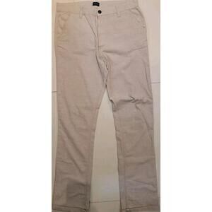 Buffalo David Bitton Pants Mens 34x34 Adam X Arena Sable Chino Stretch Beige